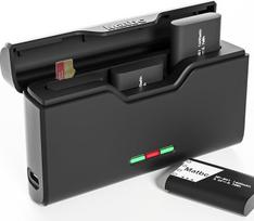 Matbc 3 kanalų baterija ir NP-BX1 akumuliatorius, 2 vnt. 1600 mAh akumuliatorių, skirti Sony NP-BX1/M8, ZV-1, ZV-1 II, Cyber-Shot DSC-HX80, HX90V, HX95, HX99, RX1, RX1R II, RX100 (II/III/IV/V/VA/VI/VII)