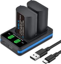 TAVT DMW-BLK22 2600 mAh akumuliatorius ir įkroviklis, skirti "Panasonic Lumix DC-S5", S5 II, S5 IIX, S9, GH6, G9, DC-G9 II, GH5 II, DC-GH7 fotoaparatams, 2 vnt.