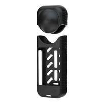Silicone apsauginis dėklas + objektyvo dangtelis Sunnylife Insta360 X4 (juodas)