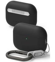 Juodas dėklas Apple Airpods Pro 3 ausinėms "Ringke Silicone"