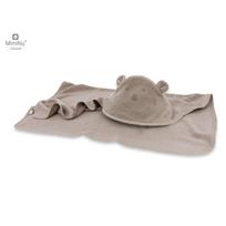 MIMINU bambukinis rankšluostis su gobtuvu TEDDY, 100x100 cm., Mokka