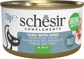 Agras Pet Foods SCHESIR Complements Tuna with hake in jelly - wet cat food - 70g