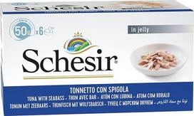 Agras Pet Foods SCHESIR Tuna with sea bass in jelly - wet cat food - 6x50g