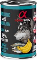 Alpha Spirit WET Sardine with banana - wet dog food - 400g