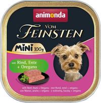 Animonda Vom Feinsten Adult Mini Beef, duck and oregano - wet dog food - 100g