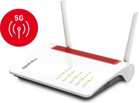 AVM FRITZ!Box 6850 5G wireless router Gigabit Ethernet Dual-band (2.4 GHz / 5 GHz) Black, Red, White