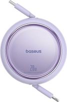 Baseus Free2Pull Expandable USB C to iP Ligtning fast charging cable 1 m 20 W Purple