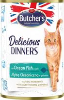 Butcher's Delicious dinners Ocean Fish Chunks in jelly - wet cat food - 400 g