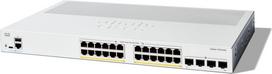 Cisco Catalyst 1300-24P-4G Managed Switch, 24 Port GE, PoE, 4x1GE SFP, Limited Lifetime Protection (C1300-24P-4G)