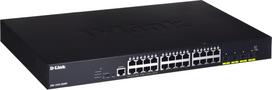 D-Link 24-port Gigabit PoE Smart Managed Switch with 4x 10G SFP+, 370Watts