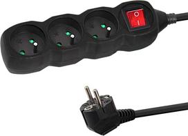 Esperanza ELK211K Power strip 3GN/3M Black
