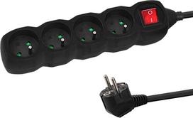 Esperanza ELK213K Power strip 4GN/3M Black