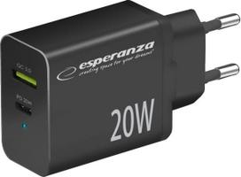 Esperanza EZC105K mains charger 20W Black