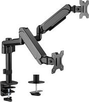 Gembird Adjustable desk 2-display mounting arm, 17 inches -32 inches, up to 9 kg