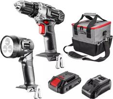 Graphite Cordless power tool set: drill driver, torch, bag, Energy+ 18V battery, Li-Ion 2.0Ah, charger