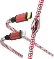 Hama charging data cable USB- C lightning 1,5m red