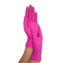 Vienkartinės nitrilinės pirštinės Nitrylex Magenta, S dydis, 100 vnt