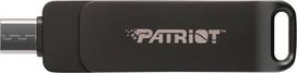 Patriot Memory Flashdrive PATRIOT Rage R550 64GB 100MB/S USB A+C Swivel Design (PE64GR550DSAD) Black