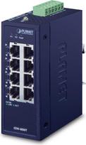 Planet ISW-800T network switch Unmanaged L2 Fast Ethernet (10/100) Blue