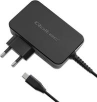 Qoltec 52387 GaN POWER PRO charger | 1xUSB-C | 90W | 5-20V | 3-4.5A | Black