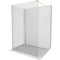Mexen Kioto dušo sienelė Walk-in 100 x 80 cm, skaidri, aukso šlifuota - 800-100-212-55-00-080