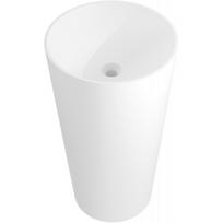 Mexen Onyx-03 laisvai pastatomas praustuvas iš konglomerato 45 x 45 cm, baltas matinis - 26534500