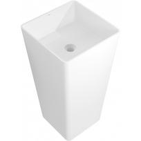 Mexen Adora laisvai pastatomas praustuvas iš konglomerato 45 x 45 cm, baltas matinis - 26564500