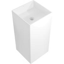 Mexen Xola-1 laisvai pastatomas praustuvas iš konglomerato 40 x 40 cm, baltas matinis - 26594000