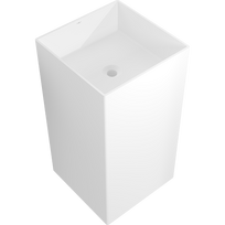 Mexen Xola-2 laisvai pastatomas iš konglomerato praustuvas 45 x 45 cm, matinė balta - 26594500