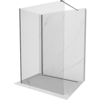 Mexen Kioto dušo siena Walk-in 110 x 110 cm, skaidri, ginklų metalo spalvos - 800-110-212-95-00-110