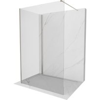 Mexen Kioto dušo sienelė Walk-in 100 x 80 cm, permatoma, šlifuotas nikelis - 800-100-212-97-00-080