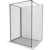 Mexen Kioto dušo sienelė Walk-in 120 x 90 cm, juodas rėmas, juoda - 800-120-212-70-70-090