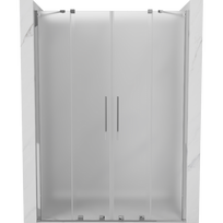 Mexen Velar Duo stumdomos dušo durys 140 cm, matinės, chromas - 871-140-000-32-01