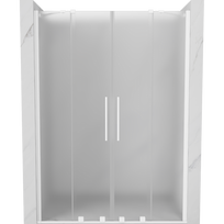 Mexen Velar Duo stumdomos dušo durys 150 cm, matinės, baltos - 871-150-000-32-20