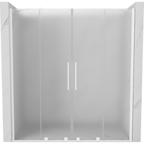 Mexen Velar Duo slankiojančios dušo durys 180 cm, matinės, baltos - 871-180-000-32-20