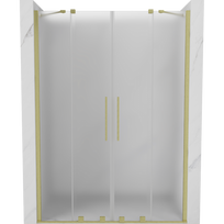 Mexen Velar Duo stumdomos dušo durys 150 cm, matinės, auksinės šlifuotos - 871-150-000-32-55