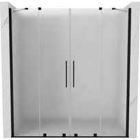 Mexen Velar Duo stumdomos dušo durys 170 cm, matinės, juodos - 871-170-000-32-70