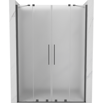 Mexen Velar Duo stumdomos dušo durys 160 cm, matinės, gunmetal - 871-160-000-32-95