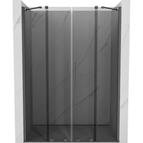 Mexen Velar Duo stumdomos dušo durys 150 cm, grafitas, gun metal - 871-150-000-42-95