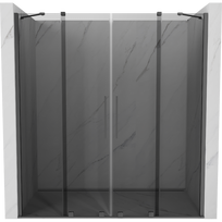 Mexen Velar Duo stumdomos dušo durys 200 cm, grafitas, gun metal - 871-200-000-42-95