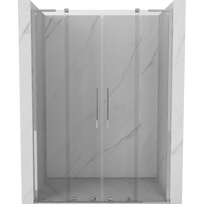 Mexen Velar L Duo stumdomos dušo durys 140 cm, permatomos, chromas - 871-140-003-02-01