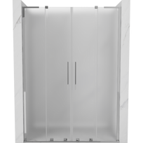 Mexen Velar L Duo slankiojančios dušo durys 140 cm, matinės, chromas - 871-140-003-32-01