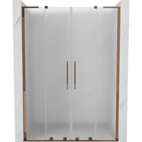 Mexen Velar L Duo dušo durys stumdomos 160 cm, matinės, rožinis auksas - 871-160-003-32-60