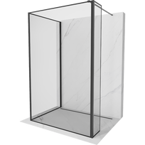 Mexen Kioto dušo sienelė Walk-in 100 x 80 x 30 cm, juodas rėmas, juodas - 800-100-080-221-70-70-030