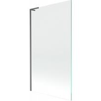 Mexen Next L vonios užuolaida vieno sparno 100 x 150 cm, skaidri, šautuvo pilkumo matinė - 895-100-000-03-00-66
