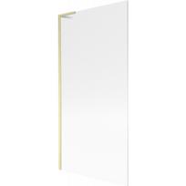 Mexen Next L vonios širmos 1 sparno 90 x 150 cm, dryžuota, aukso šlifuota - 895-090-000-03-09-55