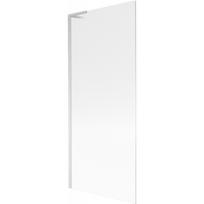 Mexen Next L vonios uždanga 1-jetis 80 x 150 cm, dryžuotas, šlifuotas nikelis - 895-080-000-03-09-97