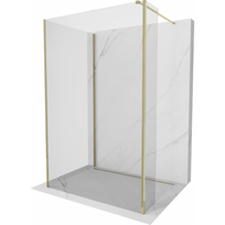 Mexen Kioto dušo sienelė Walk-in 100 x 80 x 40 cm, permatoma, auksinė - 800-100-080-221-50-00-040