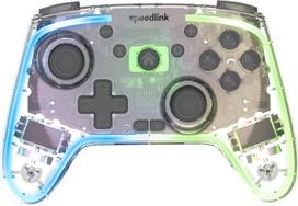 Speedlink - RAIT NX RGB Gamepad - Wireless/Wired - for PC/Android/Switch OLED/Lite, clear transparent