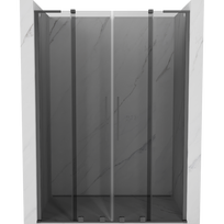 Mexen Velar L Duo stumdomos dušo durys 160 cm, grafitas, ginklo metalas - 871-160-003-42-95